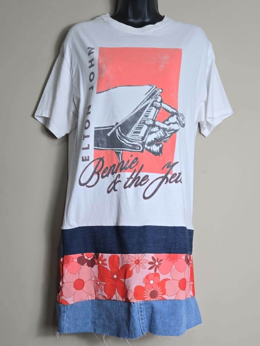 Upcycled Band t-shirt dress